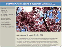Tablet Screenshot of dralessandraurbano.com